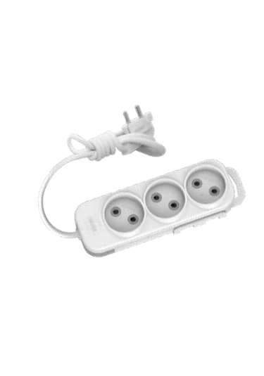Elbi 3'lü Grup Priz 2 Metre Topraklı