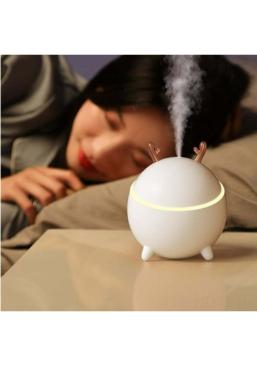 Suofeng Sessiz Otomatik Kapanma Mini Nemlendirici - Ev Ofis Araç İçin Taşınabilir Çift Sprey Modlu 300ml Su Tankı