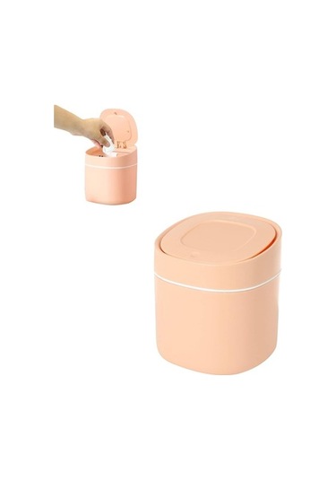 Fastbuy Kapaklı Küçük Masaüstü Çöp Kutusu, Yatak Odası Kağıt Çöp Kutusu