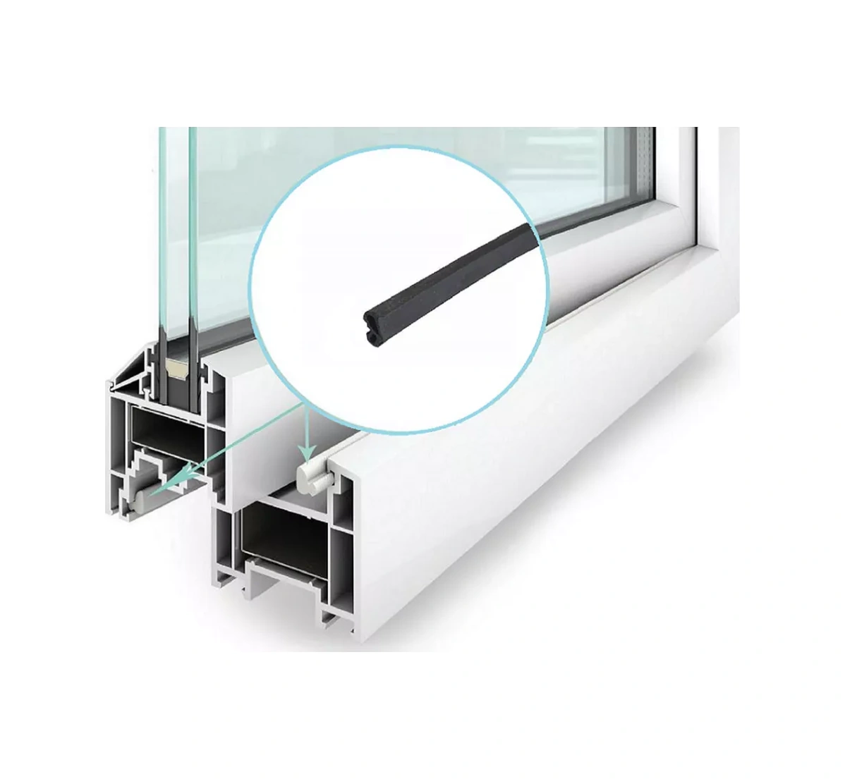 Semperit Pvc Ve Kapılar İçin Pencere Contası Kbe 228 Rehau 189945959 Diğer