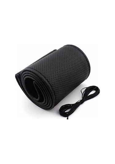 Eraks Car Accesorıes Deri Direksiyon Kılıfı Kokusuz Dikmeli-Siyah