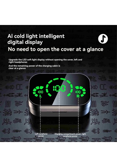 Konesam Yd03 Tws Bluetooth Kulaklık, Yüksek Kaliteli Ses, Mikrofonlu, Büyük Kapasiteli Şarj Kutusu Ve Led Sayıcı
