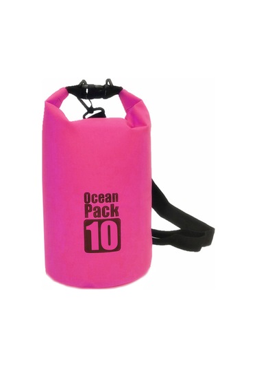 Neevoyu Pembe 10l Pvc Su Geçirmez Çanta - Kayak, Sürf İçin Tek Omuzlu Kuru Torba