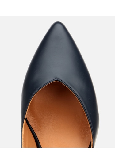 Hotiç Kadın Deri Lacivert Kalın Topuklu Ayakkabı 01ayh312470a680 Lacivert
