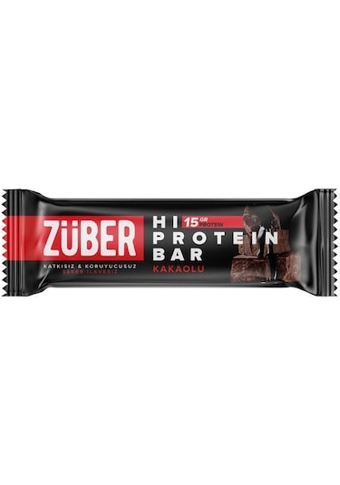 Züber Kakaolu Yüksek Protein Bar 45 G - 12 x 45 G