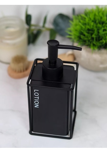 Denezo Seramik Sıvı Sabun Dispanseri, Banyoda Kullanım İçin Dağıtıcı 211382809 Siyah