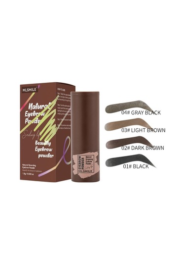 Mlsmıle Kaşlar, Su Geçirmez, Terleme Önleyici, Tembel Makyaj Pudra Pudra Plove Kaş Fırçası Seti Saç Çizgisi Farı Pudra 04