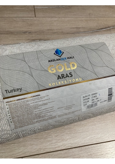 Gold Aras Halı 200x290 Ebatlı+kalın Ve Sık Dokuma Halı+salon Halı