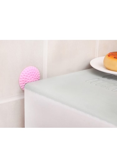Çok Amaçlı Silikon Kapı Duvar Koruyucu Tampon - 4lü Paket Çok Renkli