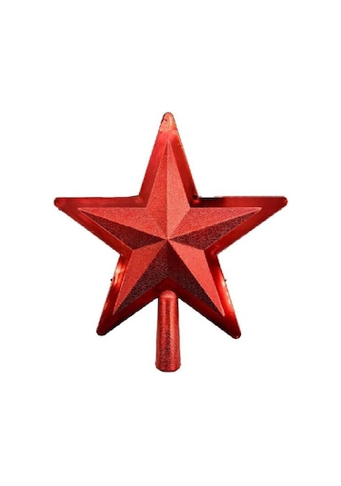 Yılbaşı Tepelik Kabartmalı Kırmızı 22 Cm 3734