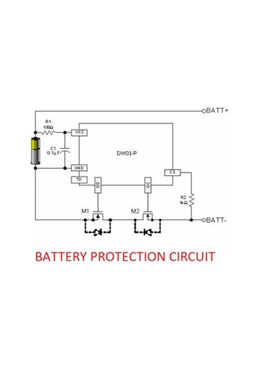 18mm 3mm Pil Koruma Levhası 1s 5 Adet Denge Dw01+8205a Li Pil