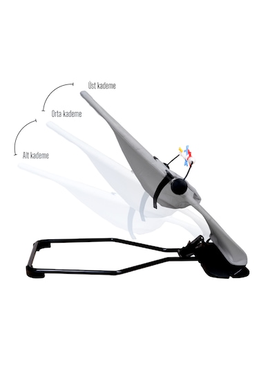 Merfbaby Oyuncaklı Ana Kucağı  - Taşıma Çantalı - Gri