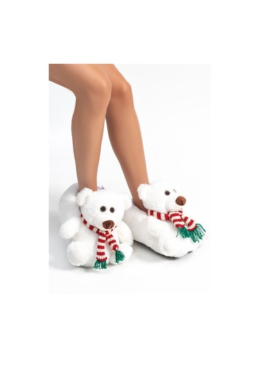 Twigy Kutup Kadın Hayvanlı Panduf Beyaz 36/41 AA0641 Beyaz