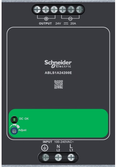 Schneider Electric Abls1a24200e 480w 20a Monofaze Güç Kaynağı 24v Dc