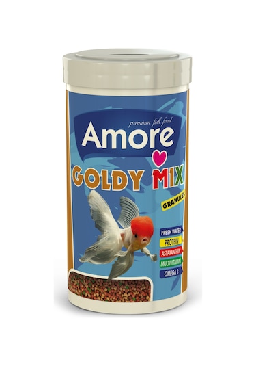 Goldy Mix Granules 1000ml Güçlü Renkler Japon Yemi