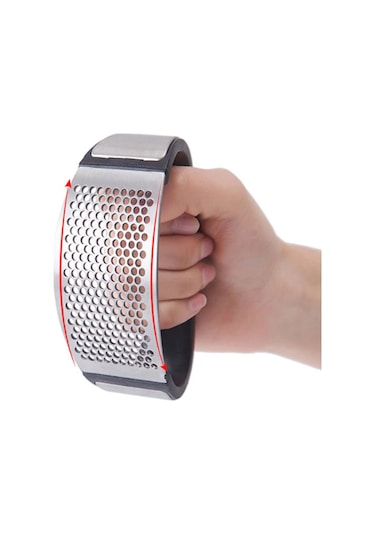 Paslanmaz Çelik Pratik Sarımsak Ezici Ergonomik Sarımsak Ezeceği