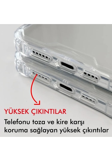 İphone Uyumlu 16 Plus Kılıf Lux Sararmaz Silikon Şeffaf Kapak Şeffaf