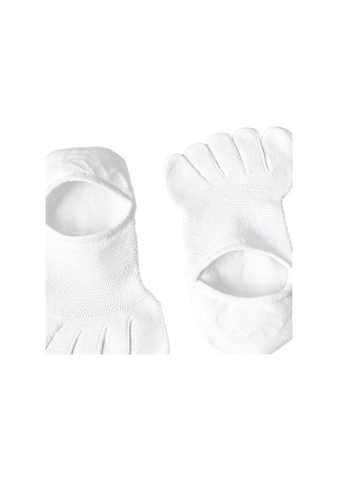Homyl Koşu Sporları Için Beş Parmak Çorap Hafif Kaymaz İnce Beyaz