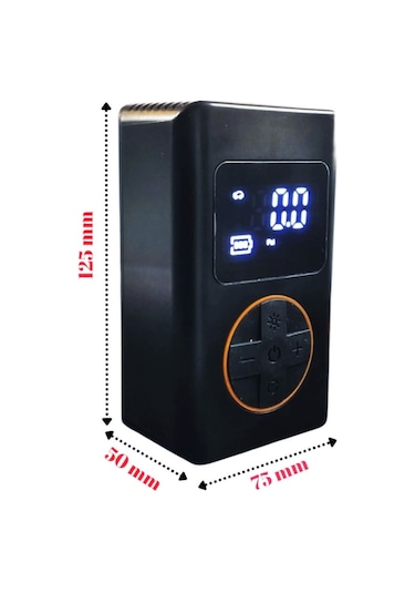 Dijital Lastik Şişirme Pompası 150 Psı 12v 2.0ah