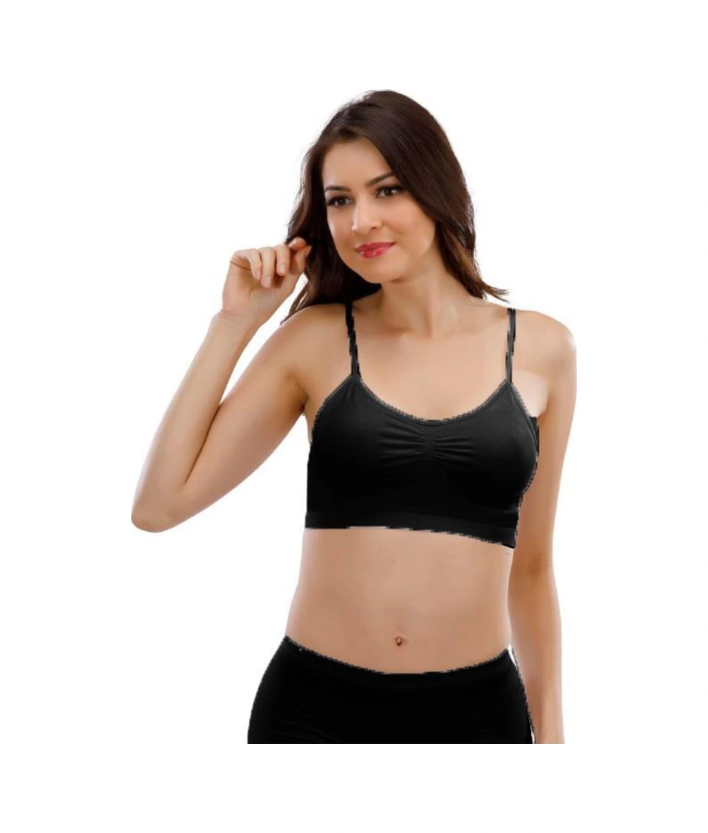 Liza 15000 Pedli Bayan Ince Askılı Bustiyer Siyah