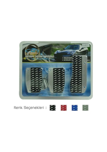 Pedal Seti Krom Siyah Manuel Vites Araç Geçmeli (260232778)