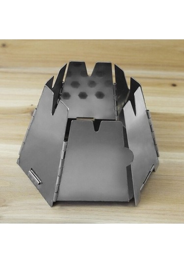 Jokmae Altıgen Mangal Mini Katlanır, Taşınabilir Şömine Çok Renkli