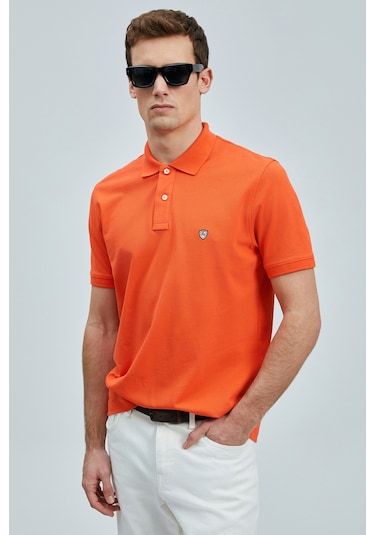 Lufian Erkek T Shirt 111040206s2 Beyaz-turuncu Beyaz - Turuncu