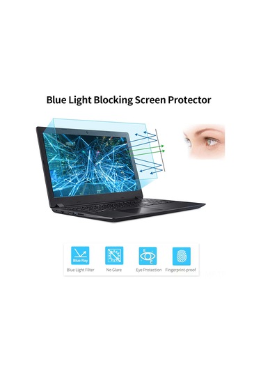Mufunye 15.6" 16:9 Dizüstü Bilgisayar Ekran Koruyucu - %70 Mavi Işık Engelleyici, Parlaklık Engeli, İki Yönlü Kullanıma Uygun Mat & Pürüzsüz
