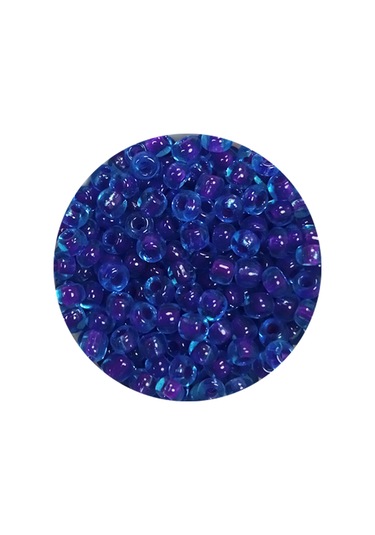 Dökme Cam Kum Boncuk 8/0 3 Mm - 60 Gram - Şeffaf Koyu Mavi - Bnc202