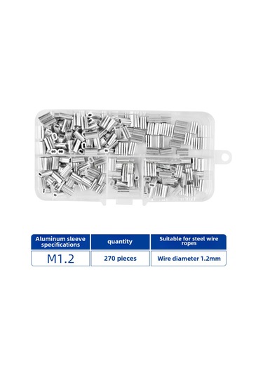 Kosona Deniz Balıkçılığı İçin Alüminyum 8-şekilli Klempsuz, Teli Kesme Ve Presleme Aleti, M1.2 Tek Boyut 270 Adet/kutu