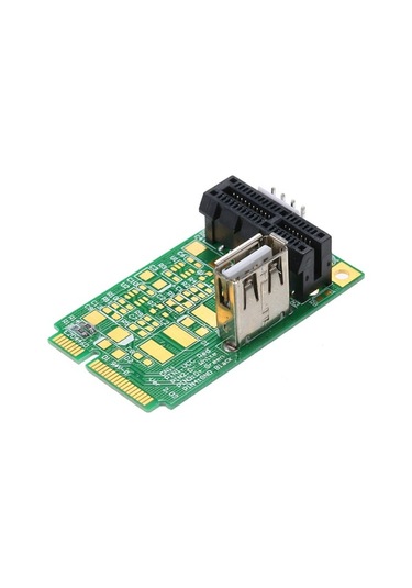 Pazly Mini Pcie - Pcı Express Yuva Yükseltici Kart Adaptörü, 4 Pın Güç Kablosu, Test İçin