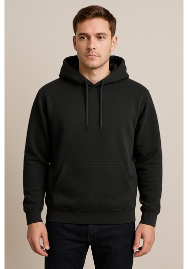 Hmo Store Unisex Bmw Logolu Spor Şık Hoodie Rahat Ve Tarz Siyah
