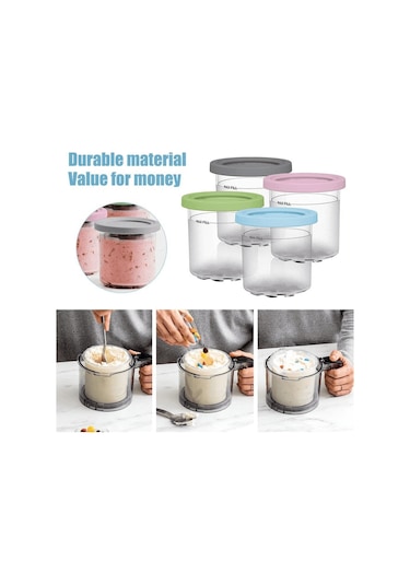 Yifomall Ninja Nc299am C300s Serisi İçin 4'lü Dondurma Bardak Seti - Pc Malzeme, 750g Diğer