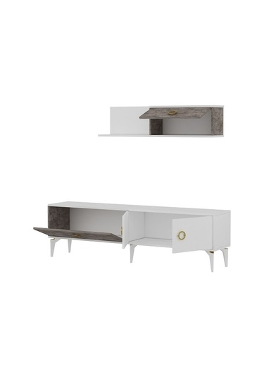 Tv Ünitesi Zerda Gordion Beyaz 180 Cm