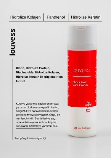 Şok Saç Bakım Kremi Glycerin - Soya Proteini - Papatya Ekstratı - 250 Ml