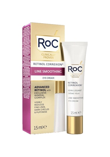 Roc Retinol Correxion Line Smoothing Kırışıklık Karşıtı Canlandırıcı Göz Kremi 15 ML