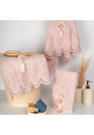 Clara Nazik Home 9x150 Cm Banyo Havlusu Pudra