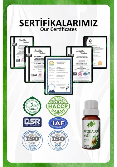Avokado Yağı Avocado Essential Oil 10 Ml.