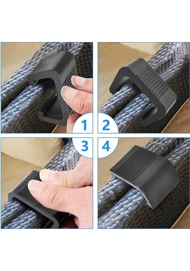 8 Adet Rattan Mobilya Kelepçesi Çok Yönlü Rattan Kanepe Bağlantısı Diğer