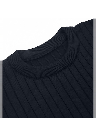 Deepsea Erkek Lacivert Rahat Kalıp Çizgi Dokulu Triko Kazak Şık & Modern Tasarım 2605432 Lacivert Deepsea Erkek Lacivert Rahat Kalıp Çizgi Dokulu Triko Kazak Şık & Modern Tasarım 2605432 Lacivert