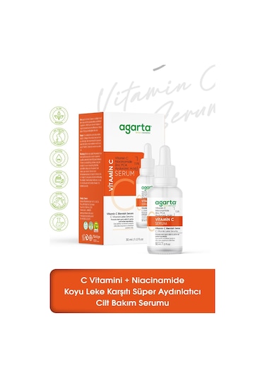 Agarta Aydınlatıcı Koyu Leke Karşıtı Vitamin C Serum 30 ML