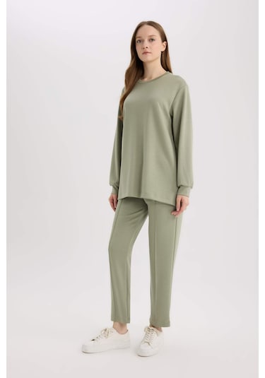 DeFacto Regular Fit Esnek Belli Cepli Basic Düz Pantolon E1954AX25SPKH499