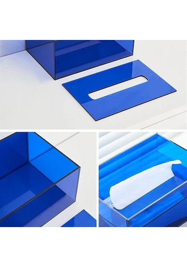 Şeffaf-ıns Akrilik Doku Kutusu Tutucu Peçete Dağıtıcı Silin Durumda Mutfak Saklama Kutusu Masaüstü Organizatör Ev Oturma Odası Dekorasyon