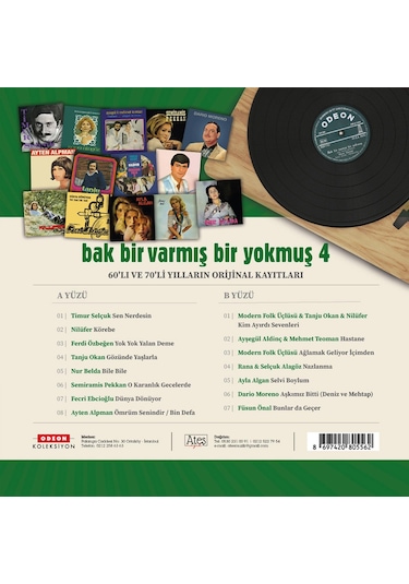 Bak Bir Varmış Bir Yokmuş Vol.4 Plak