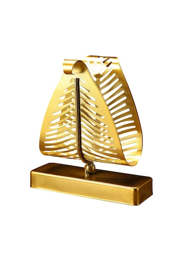 Homyl Peçetelik Tezgah Üstü Mendil Rafı Dikey Metal Kağıt Altın