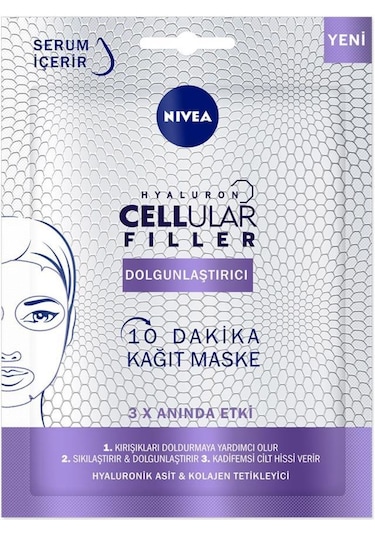Nivea Celluar Filler Dolgunlaştırıcı 10 Dakika Kağıt Maske