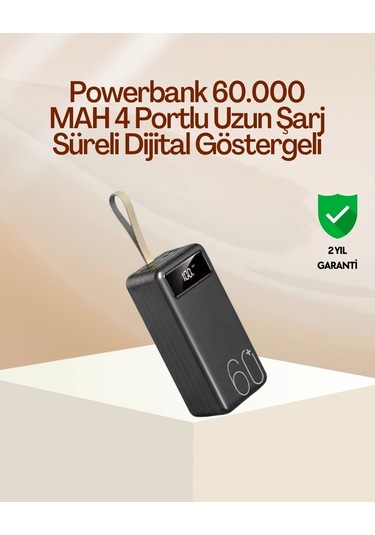Tüm Cihazlara Uyumlu Çoklu Çıkışlı Powerbank Çok Renkli