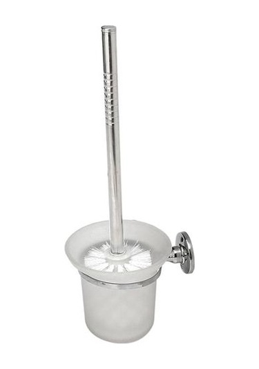 Krom Yuvarlak Duvara Monte Tuvalet Fırçası Ve Frostedtoilet Fırçası Tutucu Tuvalet Fırçası Tutucular Altın