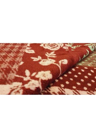 Algelsineve Rosenim Bordo Peluş Akrilik Çift Kişilik Battaniye Bordo