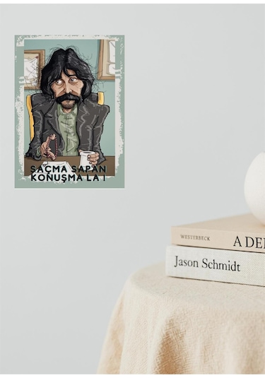 Deli Deli Konuşma La Ahşap Duvar Posteri 28 X 20 2892